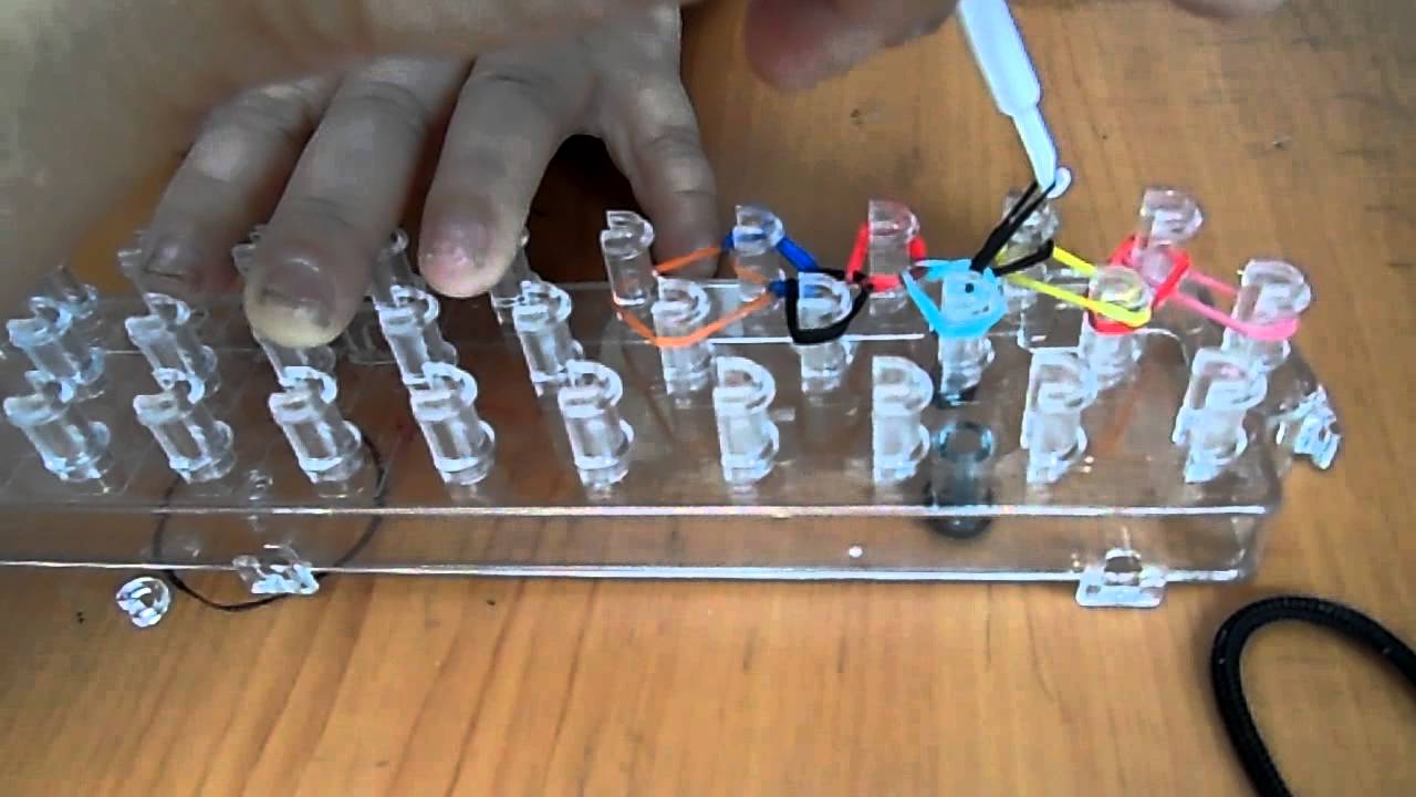 My craft tutorial basic rubber band key chain on rainbow loom YouTube