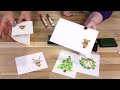 Fingerprint Holiday Cards with Jenn!