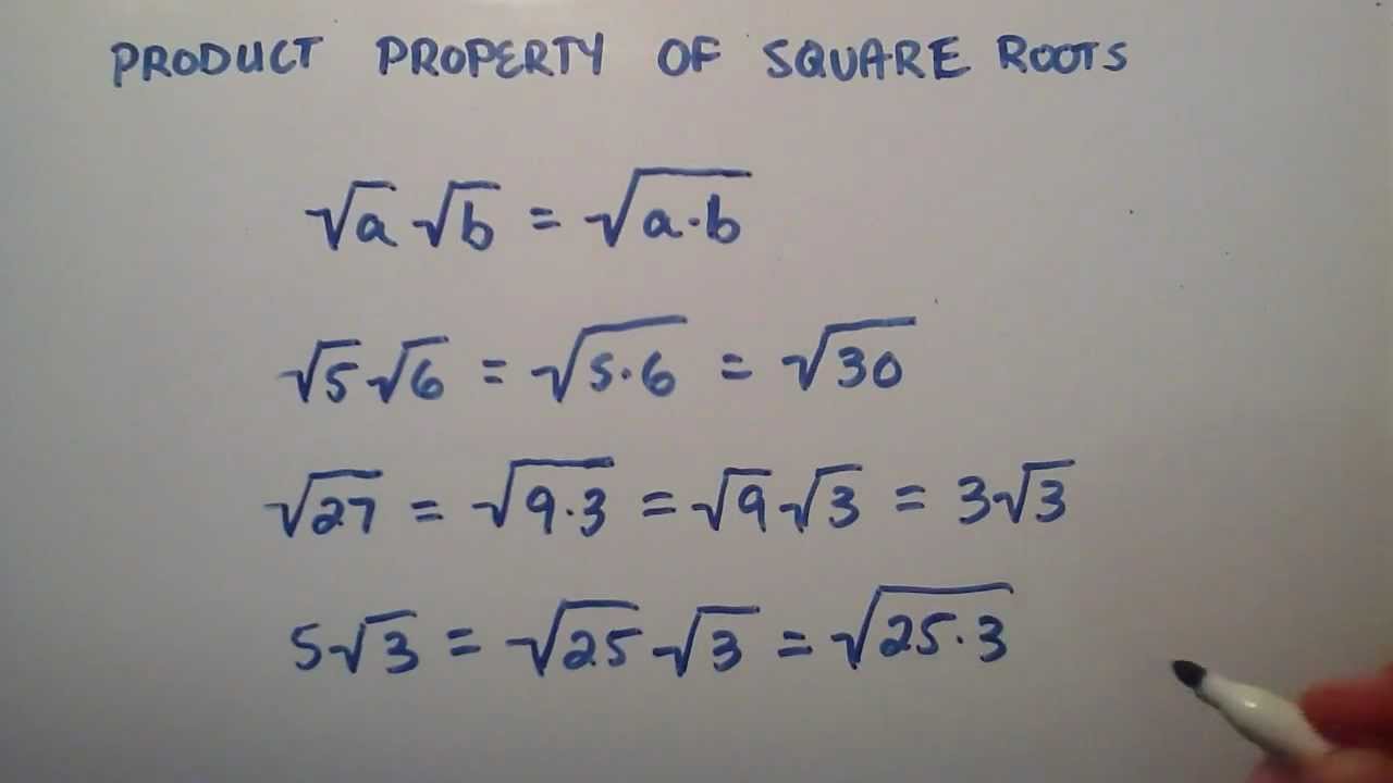 The Product Property of Square Roots , Intermediate Algebra , Lesson 11