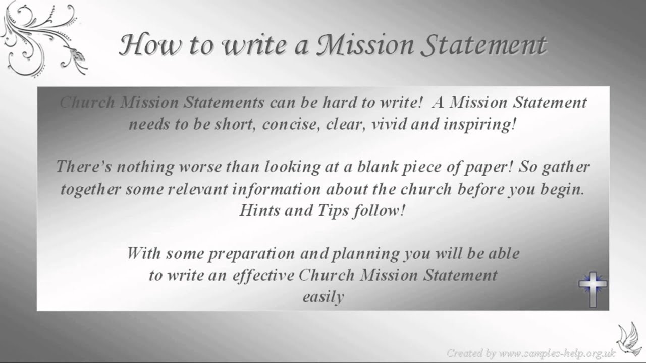 Help me write a mission statement