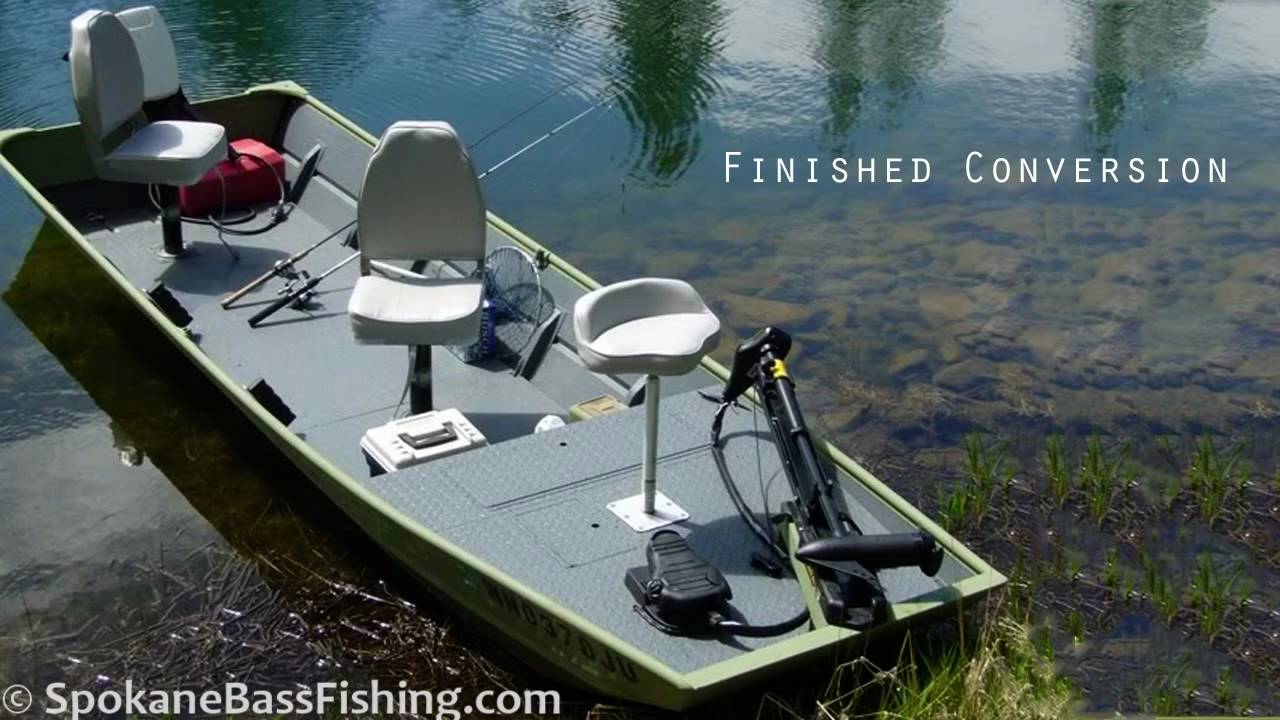  ) Jon Boat to Bass Boat Conversion ( Modification Project ) - YouTube