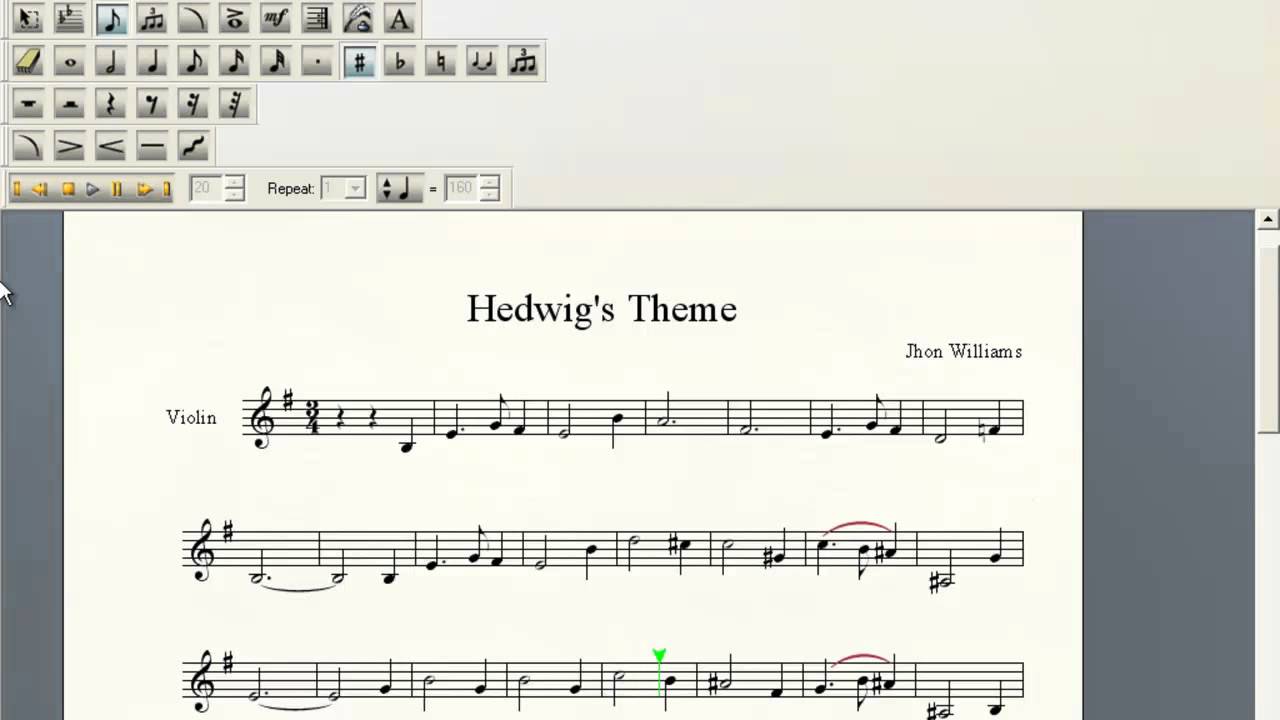 Hedwig's Theme Violin Sheet Music - YouTube