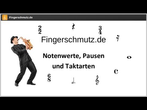 [Noten lernen] - Notenwerte, Pausen und Taktarten - YouTube