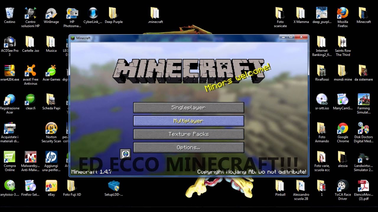 Come scaricare e installare Minecraft (1.5.2) Gratis - YouTube