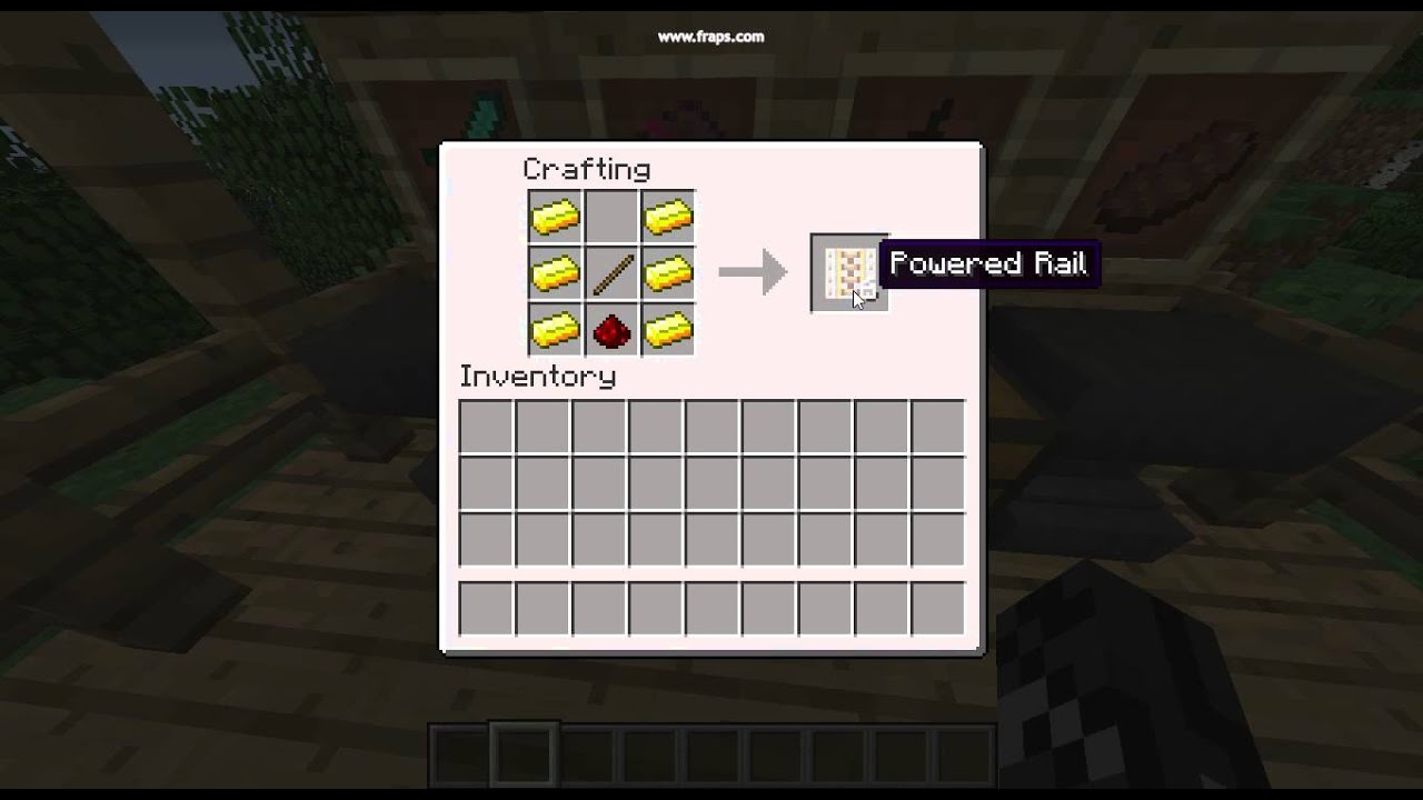 crafting rails minecraft