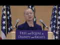 Secretary of State Hillary Clinton's Historic LGBT Speech - Full Length - High Definition