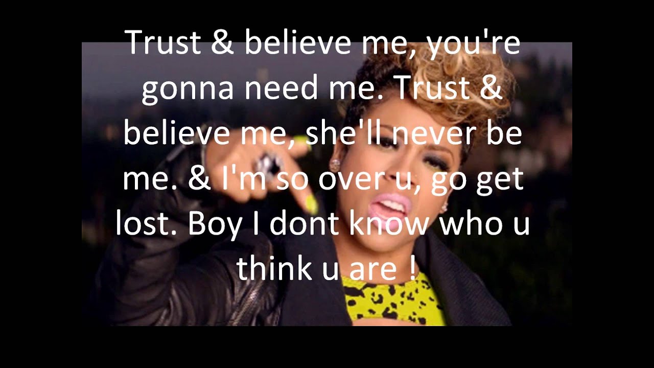 Keyshia Cole- Trust & Believe (lyrics on screen) - YouTube