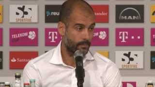 Pep Guardiola emotional nach Frage zu Tito Vilanova: "Ich liebe ihn..." | Telekom Cup