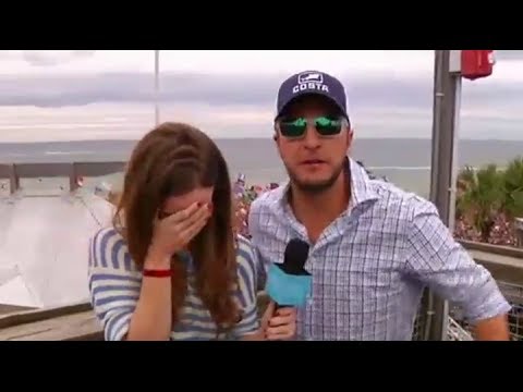 Luke Bryan and Jeannie in Panama City, Florida on Ellen