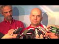 2011 Ford World Men's Curling Championship - Draw 4 Media Scrum