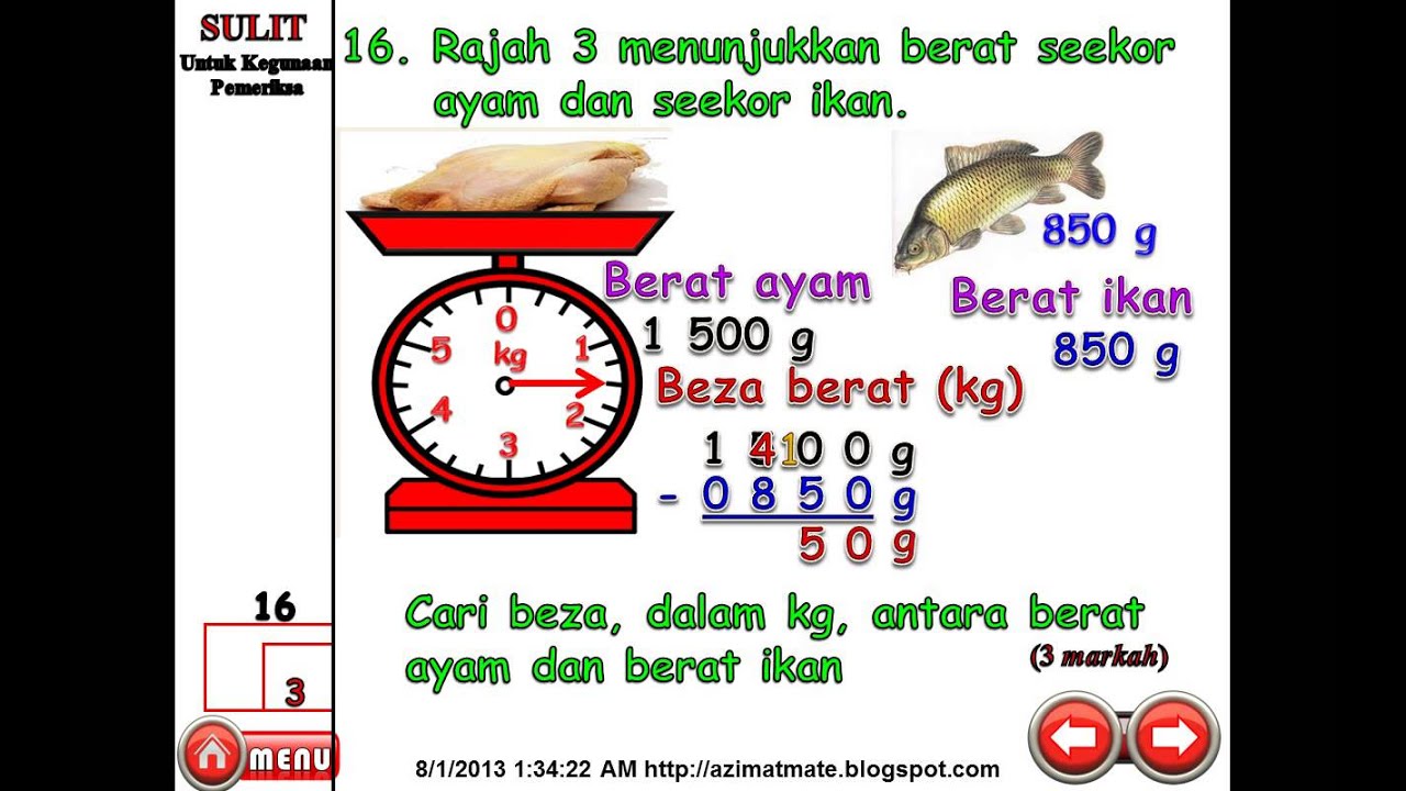 Kertas Soalan Percubaan Upsr Melaka