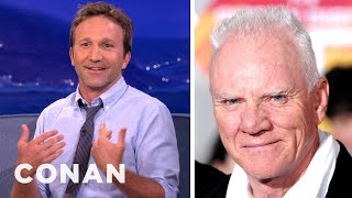 Breckin Meyer & Malcolm McDowell Are In A Prank War