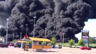 Camion-citerne en feu sur l'autoroute 640, près de Charlemagne