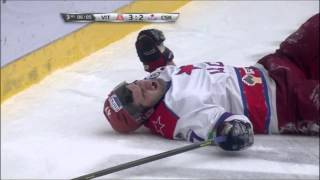 Травма Александра Радулова / Radulov receives upper-body injury