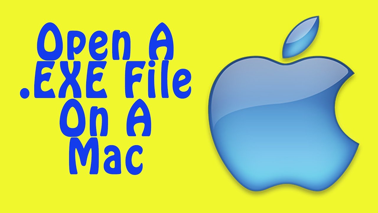 how to open .exe files on mac