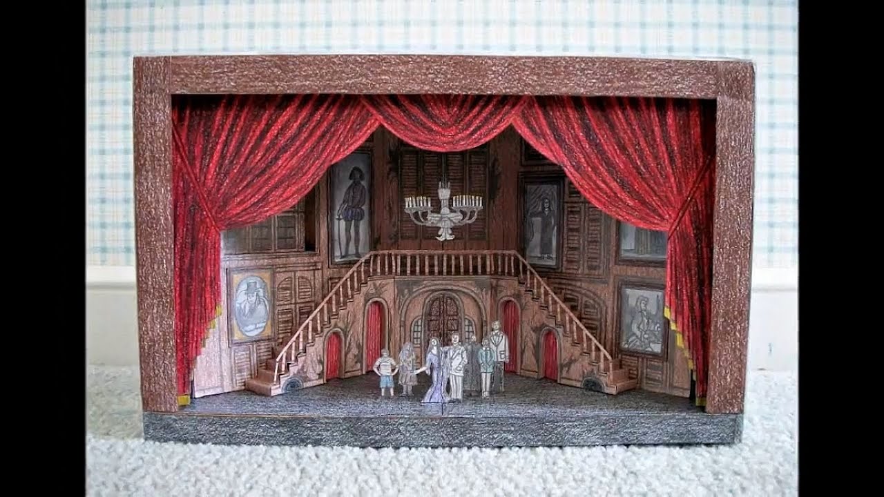 Paper Model of The Addams Family Musical (Broadway Stage Set Design