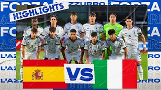 Highlights : Spagna-Italia 0-0 | Under 18 | Amichevole