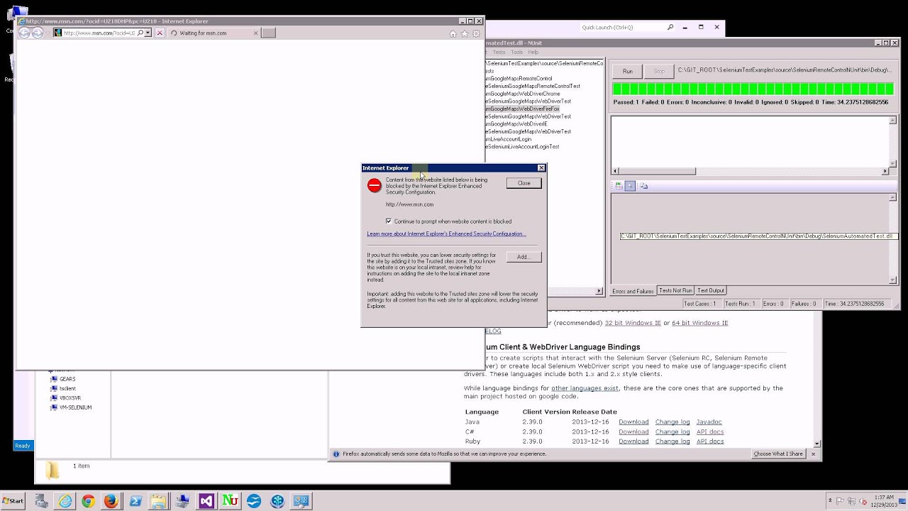 Selenium - Google Chrome and Internet Explorer Web Driver Tutorial ...