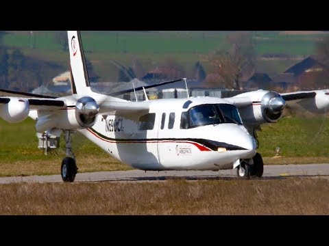 Download Rockwell 690A Turbo Commander Take-Off at Bern ✈ Great Sounding Garrett Turboprop!