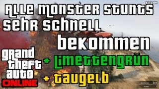 GTA 5 Online: Schnell alle Monster Stunts Online bekommen | + Limettengrün und Taugelb