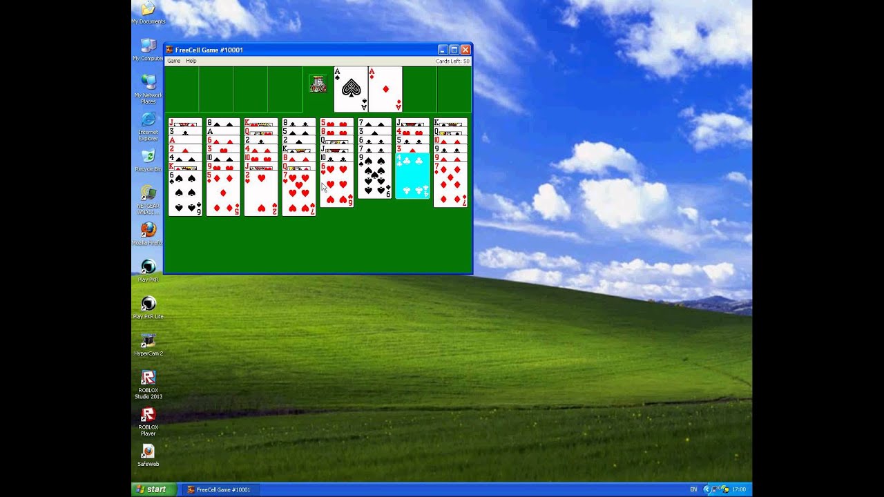 Windows XP Professional - FreeCell - YouTube