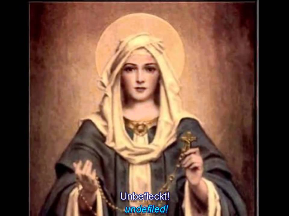 Most Beautiful Ave Maria_German Lyrics w/English Translation - YouTube