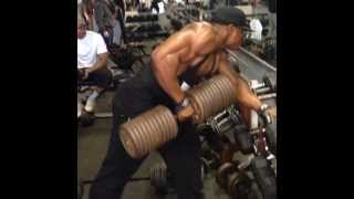 Simeon Panda 105kg 231lbs Dumbbell single arm rows