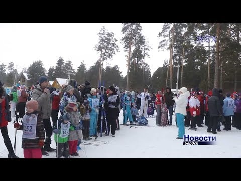 Около восьмисот бердчан вышли на старт Всероссийского лыжного забега "Лыжня России"