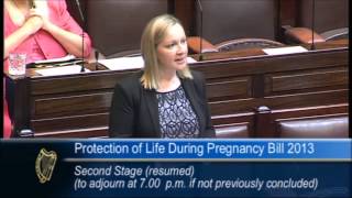 Lucinda Creighton speaks on abortion legislation in the Dáil July 1st 2013