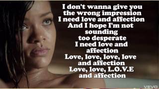 Rihanna ft. Future - Love Song (Lyrics On Screen)
