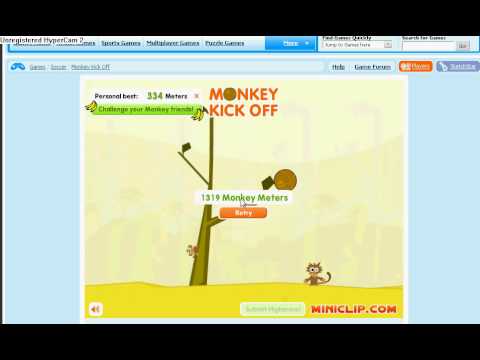 monkey kick off hack - YouTube