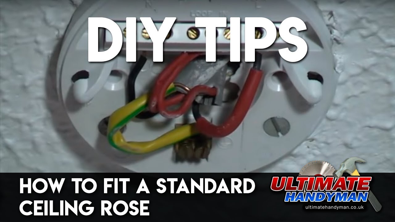 How to fit a ceiling light UK- Ultimate Handyman DIY tips - YouTube
