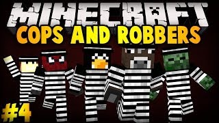 Minecraft: COPS AND ROBBERS - KLAWISZ SZALENIEC! [#4]