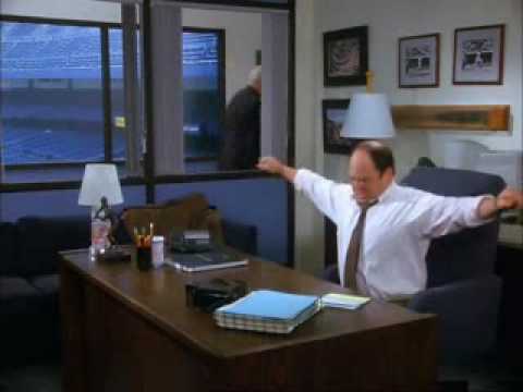 Seinfeld - George sleeping under his desk - YouTube