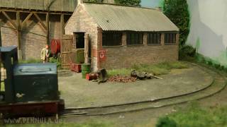 Modellbahn Diorama Feldbahn mit Ziegelsteinfabrik von Hans Louvet in Spur 0e