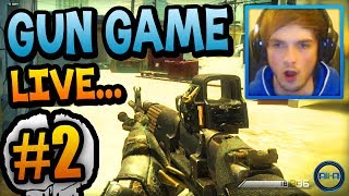 "ACTION PACKED" - Gun Game LIVE w/ Ali-A #2! - (Call of Duty: Ghost)