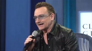 Check out Bono's Bill Clinton impression