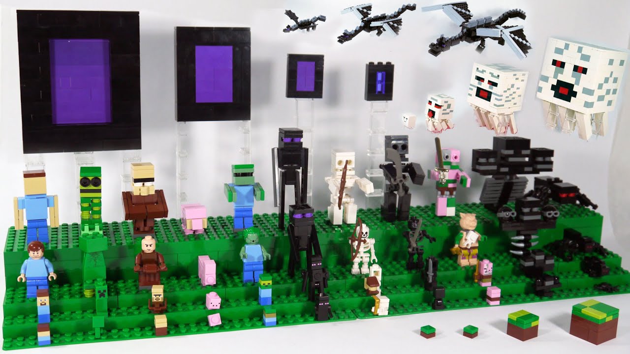 LEGO Minecraft Mobs: My Display - YouTube