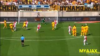 Eriksen 2 amazing freekick goals!! (Dynamo Dresden vs Ajax) HD