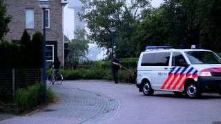 Zoekactie politie naar inbrekers Akkrum