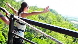 GIRL JUMPS OFF BRIDGE!