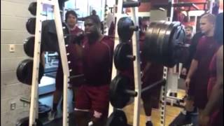 Troy Offensive Lineman Terrence Jones Squats 810 Pounds