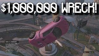 $1,000,000 Bugatti Wreckage! - Grand Theft Auto 5