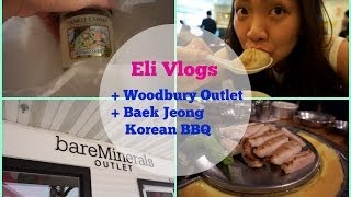 Eli | USA Vlog Day 3 | Woodbury Outlet + Baek Jeong Korean BBQ |