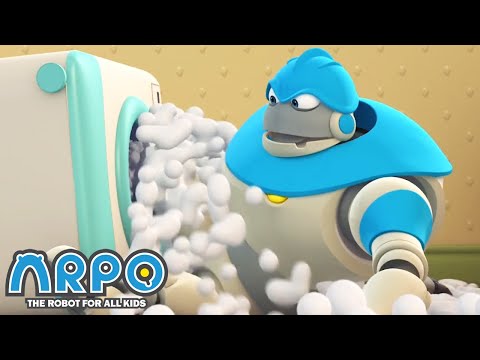 Washing Machine Attack!! - Arpo the Robot | Funny Cartoons for Kids | Kids Series | Animation