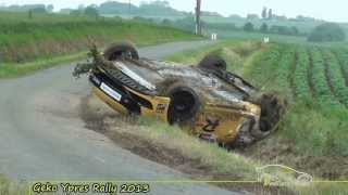 Geko Ypres rally 2013 - Crash Consani Mégane R4 [HD-Pure sound] By Devillersvideo