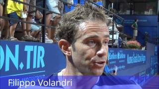 ATP San Marino. On court interview with Volandri