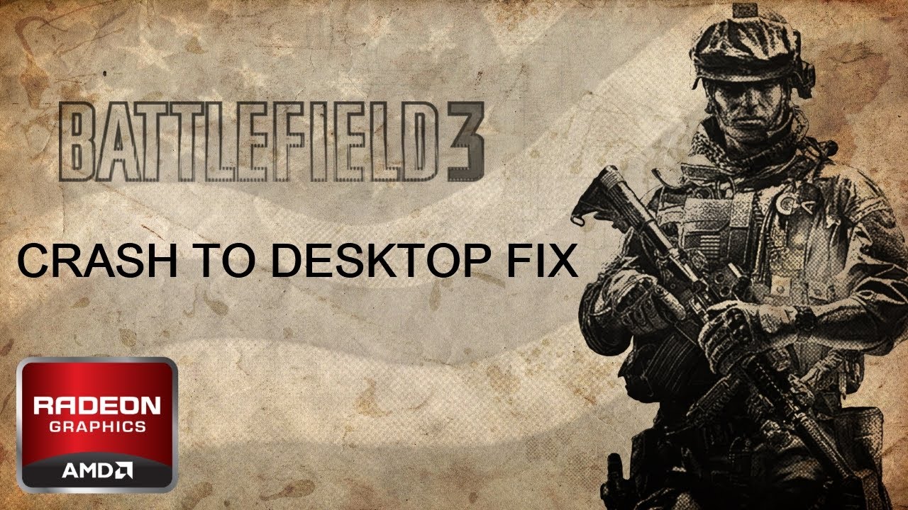 AMD Battlefield 3 Crash To Desktop Fix - YouTube