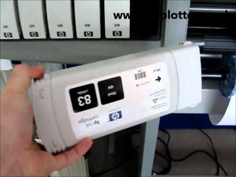 Designjet 5000/5500 Series - Replace ink cartridges on your printer