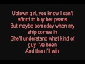 uptown girl westlife lyrics